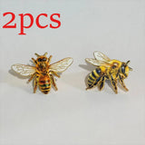 Enamel Bee Brooch Insect Lapel Pins