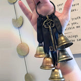 Iron Witch Wind Chimes Door Handle Decorative Bells Home Protection