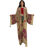 Rose's Embroidered Bohemian Cover Up Kimono