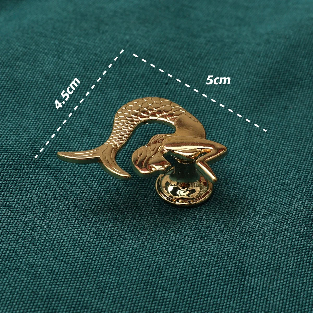 Golden Mermaid Dresser Knobs Furniture Handles Drawers Hardware Cabinets Pulls