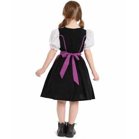 Girls German Dirndl Dress Oktoberfest Costume Witch Cosplay Costume