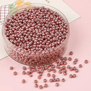 2 3 4mm Metallic Plated Glass Seed Beads Round Japanese Miyuki Seedbeads Loose Spacer Beads for Jewerly Making DIY Needlework