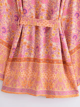 Boho Cover Ups Short Kimono