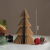 Christmas Paper Honeycomb Decorations Ball Folding Christmas Tree Table 3D Ornaments