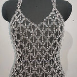 Crystal Body Chain Dress Maternity Photoshoot Body Jewellery