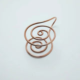 Adjustable Copper Spiral Palm Cuff Handmade Jewellery for Meditation & Energy Healing