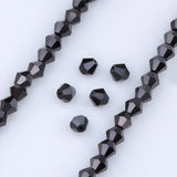3/4/6mm Rainbow Austria Bicone Crystal Beads AB Colour Faceted Glass Beads for DIY Jewellery Making
