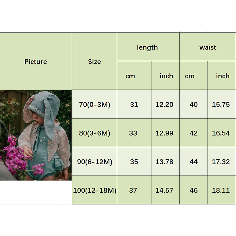 Baby Bunny Romper Rabbit Ears Overalls Bodysuit Playsuits Easter Day Outfit Costume with Hat