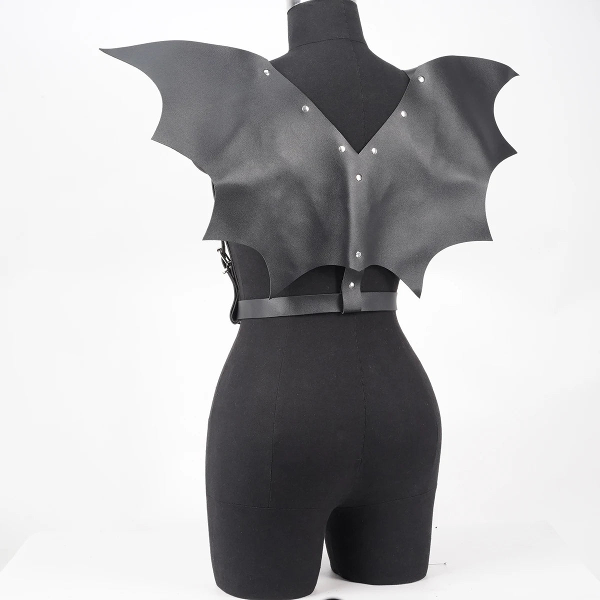 Bat Wings Harness Faux Leather Waist Belt Chest Harness