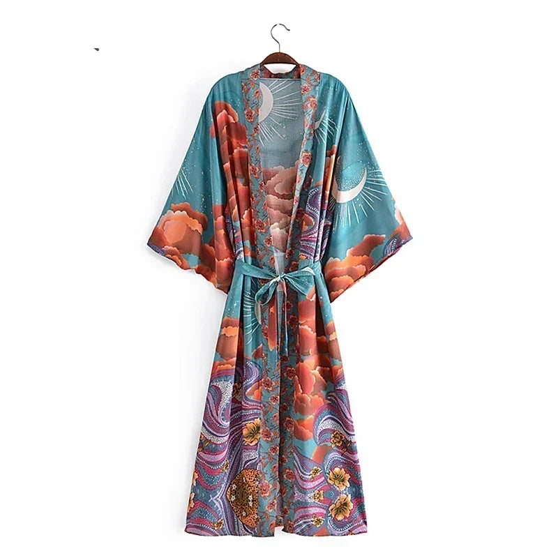 California Dreamin' Long Kimono Robes