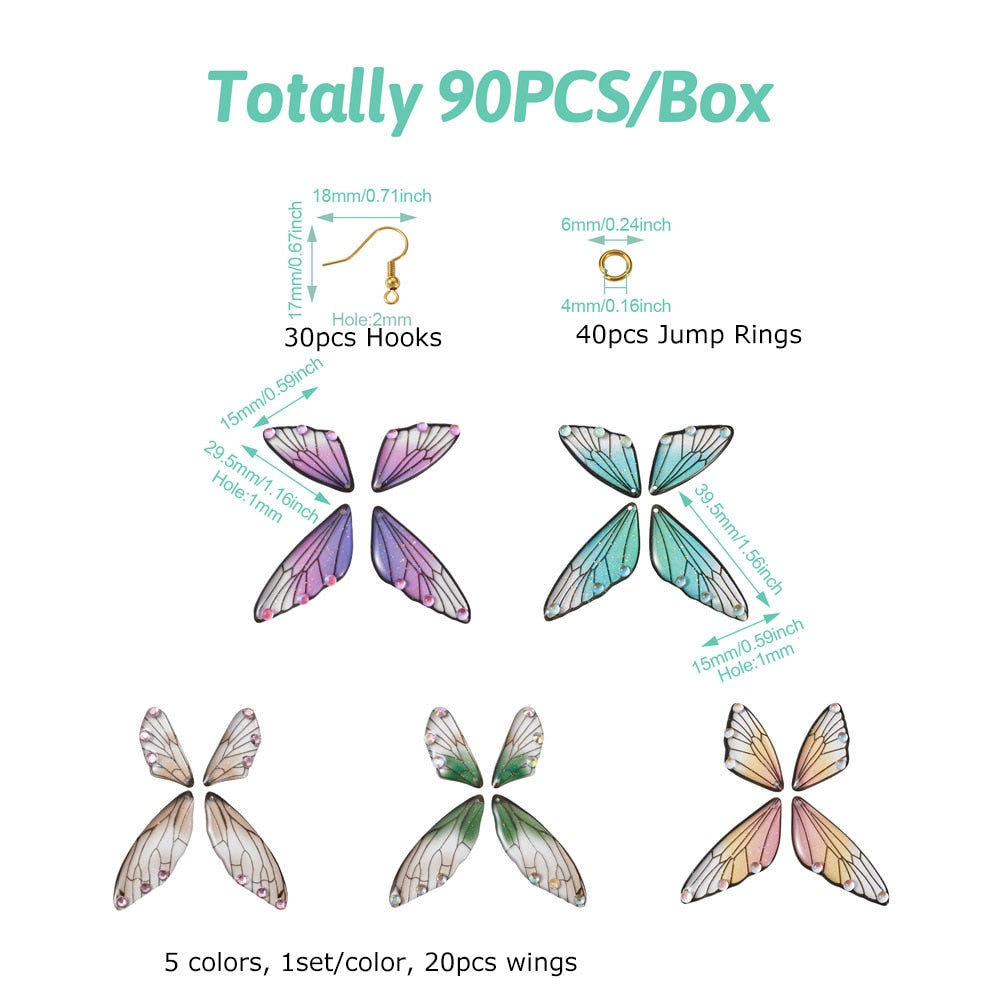 Make Your Own Fairy Wing Earrings DIY Earrings Jewellery Making Kit