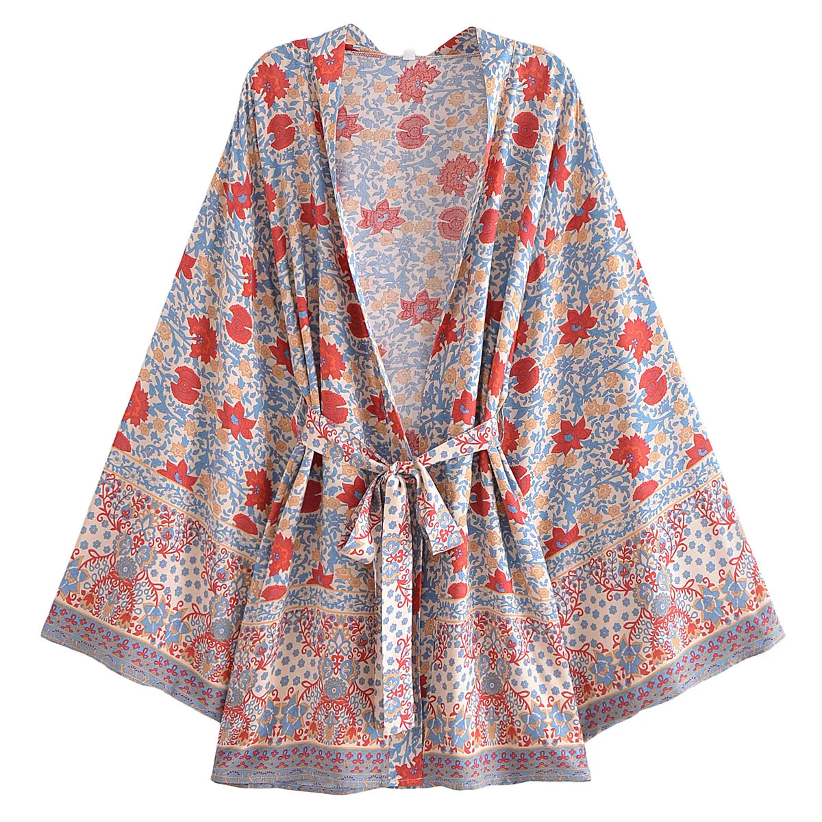 Boho Cover Ups Short Kimono