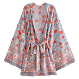 Boho Cover Ups Short Kimono
