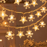 Snowflake Xmas Tree LED String Lights Christmas Decoration