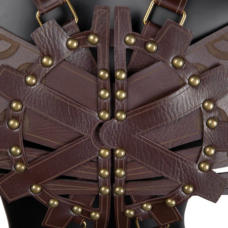 Steampunk Winged Shoulder Armour Leather Bracers Cosplay Costumes