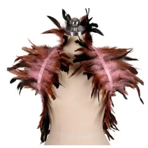 Feather Shoulder Epaulettes Festival Rave Wear