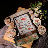 2 Sheet Vintage Mushroom RUB ON Transfer Stickers Junk Journal DIY Album Scrapbooking Craft Stickers