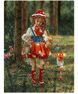 Handmade Little Red Mushroom Costume Set