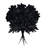 Black Dahlia Halloween Decoration Burgundy Artificial Flower Branch Arrangement Table Home Party Decor