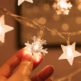 Snowflake Xmas Tree LED String Lights Christmas Decoration