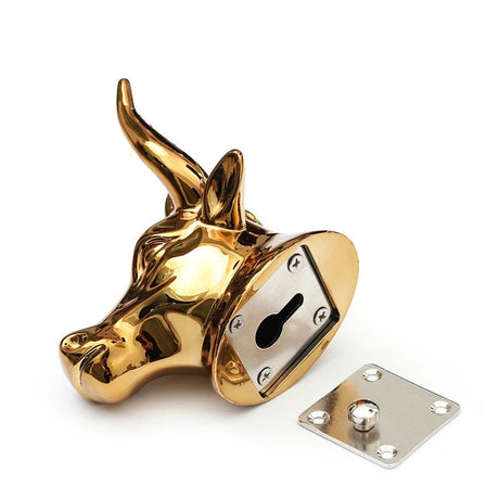 Gilded Guitar Hook Ox Head Hanging Storage Ukulele Stringed Musical Instrument Display Hook