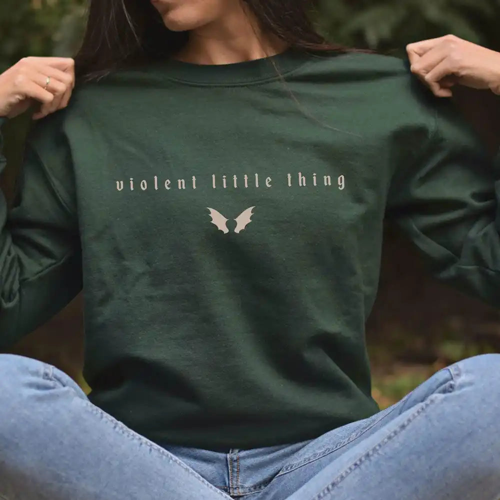 Violent Little Thing Sweater Iron Flame Sweatshirt Fourth Wing Pullovers Jumper