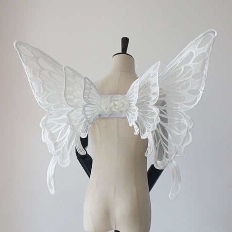 Black or White Butterfly Wings Costume