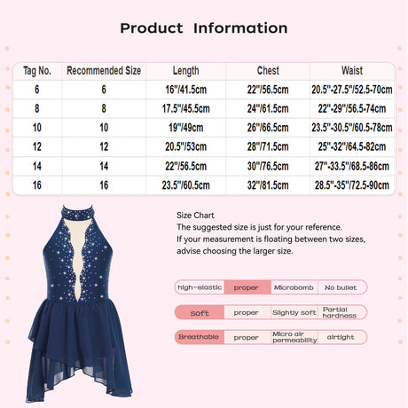 Girls Ballet Leotard Figure Ice Skating Dancewear Stage Costume