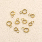 20pcs Stainless Steel Pendant Clip Connectors Bail Clasps For DIY Necklace Pendants Clip Pinch Findings Jewelry Making Supplies