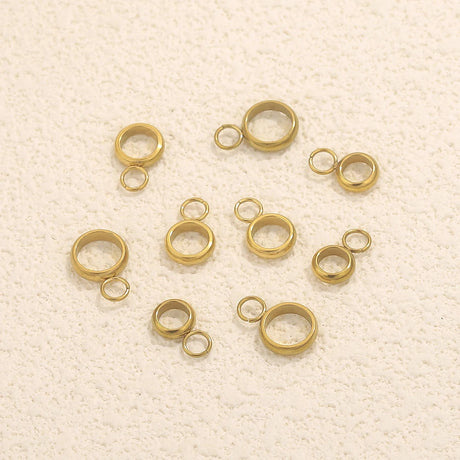 20pcs Stainless Steel Pendant Clip Connectors Bail Clasps For DIY Necklace Pendants Clip Pinch Findings Jewelry Making Supplies
