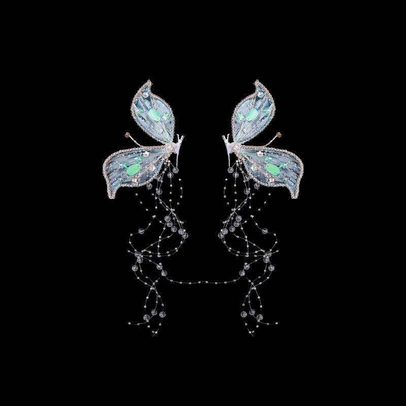 Fairy Siofra's Crystal Headpiece Hair Clips