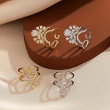 Zircon Nail Jewellery Wearable Art Finger Tip Rings