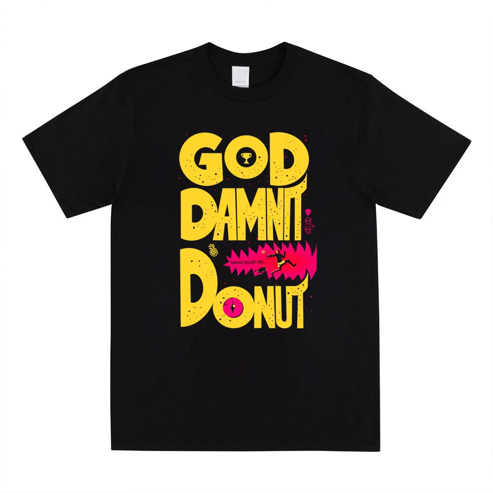 Dungeon Crawler Carl T-Shirt Goddamnit Donut Sci-Fi Book Lover Tee