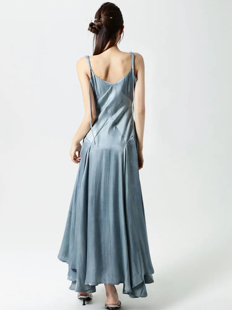 Elowyn's Storm Sea Blue Dress