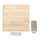Granny Squares Crochet Board Wooden Blocking Board Kit With Stainless Steel Rod Pins For Crafting Artworks