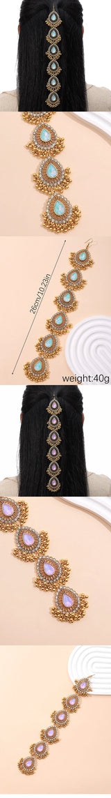 Tear Drops Metal Tassel Hair Chain