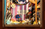 Puppet Theatre DIY Wooden Book Nook Miniatures Kits Bookshelf Decor Crafts