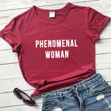 PHENOMENAL WOMAN Cotton T-Shirt