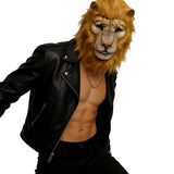 Lion Mask Cosplay Beast White Lion Latex Masks Book Week Halloween Party Costumes Props