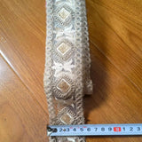 1 Yards Embroidered Rose Lace Trim Jacquard Ribbon DIY Craft Making Sewing Supplies