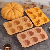 Harvest Halloween Pumpkin Pinecone Baking Soap Chocolate Candle DIY Craft Silicone Mould