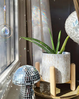 Retro Disco Mushroom Shape Mirror Ball Home Decorations
