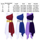 Adult Sparkly Sequin Ballet Tutu Gymnastics Leotard Dance Dress Asymmetrical Lyrical Dance Costumes