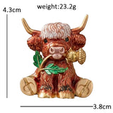 Highland Cow Brooches