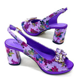 Spring Garden Party Shoes And Matching Bag Set
