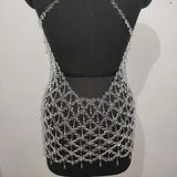 Crystal Body Chain Dress Maternity Photoshoot Body Jewellery