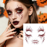 2pcs Vein Design Temporary Tattoo for Halloween Party Body Art Waterproof Face Makeup