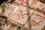 Vintage Big Butterfly RUB ON Transfer Stickers Scrapbooking DIY Craft Supplies Junk Journaling