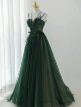 Laurel's Green Formal Gown Custom Made to Measure Evening Dress