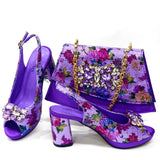 Spring Garden Party Shoes And Matching Bag Set